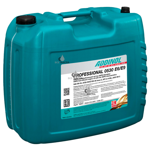 Addinol Professional 0530 E6/E9 (SAE 5W-30) 20 л.