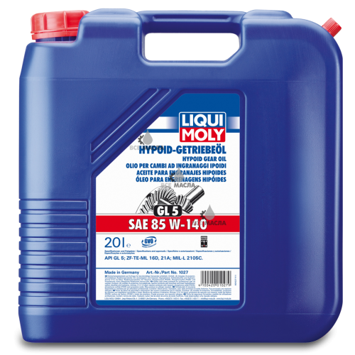 Liqui Moly Hypoid-Getriebeoil 85W-140 20 л.