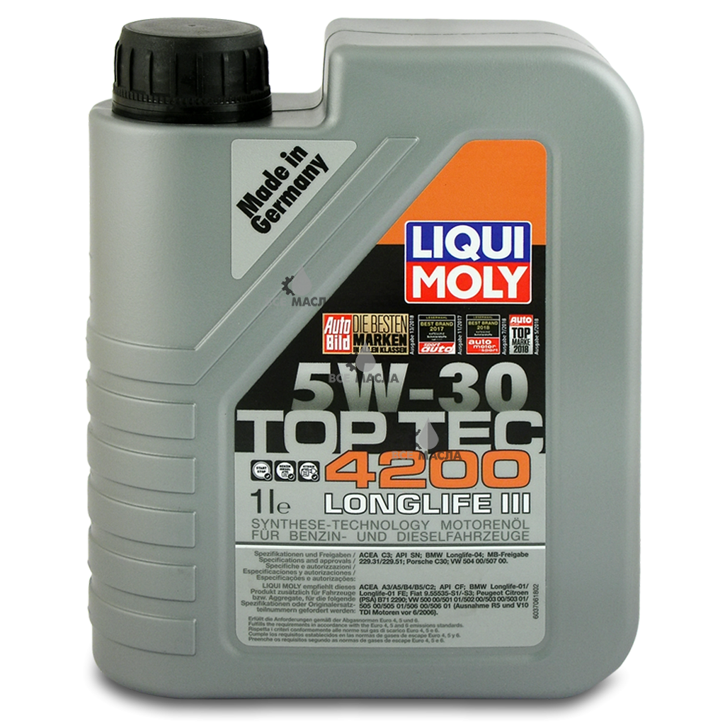 Топ 30 масел. Liqui Moly Top Tec 4200 5w-30. Liqui Moly 5w30. Liqui Moly Top Tec 4200 5w-30 5 л. Liqui Moly Top Tec 4200 5w-30, 1 л.