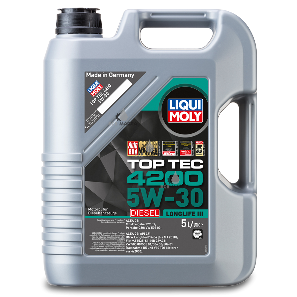 Купить моторное масло Liqui Moly Top Tec 4200 Diesel 5W-30 в СПб
