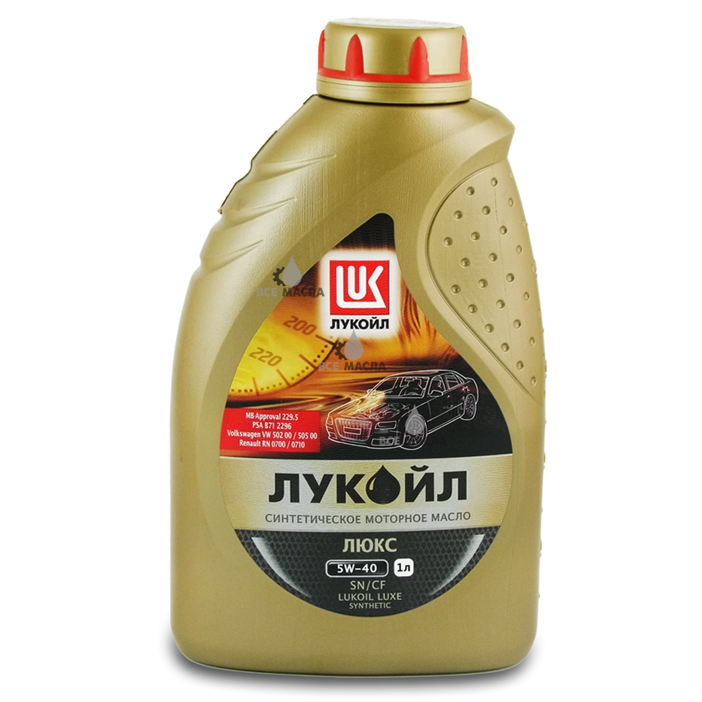 Купить моторное масло Лукойл Люкс Синтетическое 5W-40 SN/CF в СПб