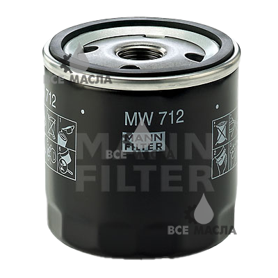 Фильтр масляный для мототехники MANN-FILTER MW712