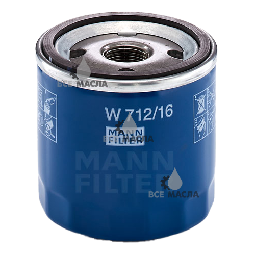 Фильтр масляный MANN-FILTER W712/16