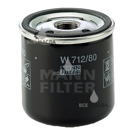 Фильтр масляный MANN-FILTER W712/80