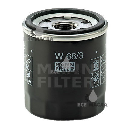 Фильтр масляный MANN-FILTER W68/3