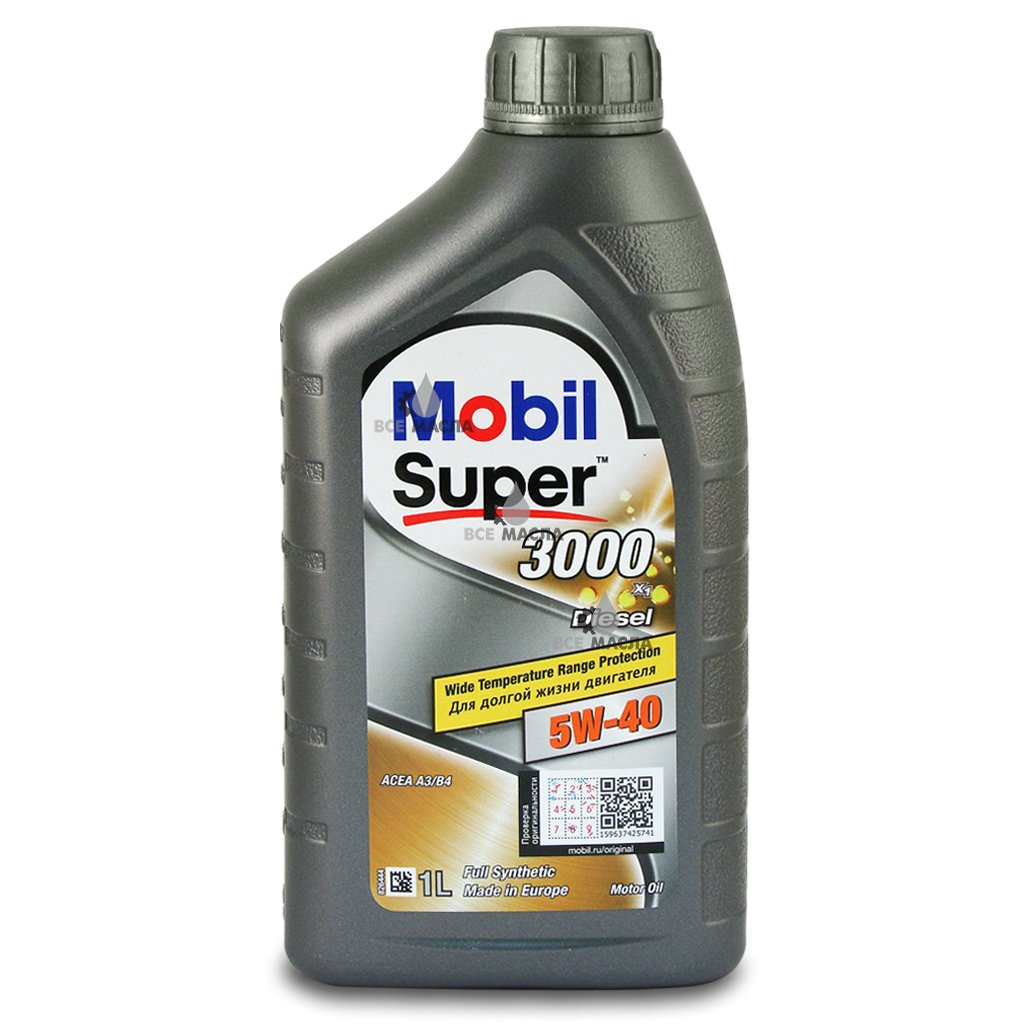 Купить моторное масло Mobil Super 3000 X1 Diesel 5W-40 в СПб