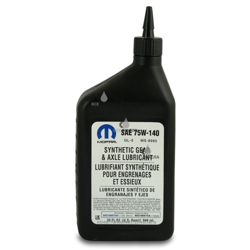 Mopar Synthetic Gear & Axle Lubricant 75W-140 0,946 л.