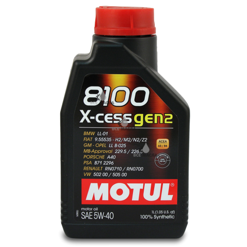 Motul 8100 X-cess gen2 5W40 1 л.