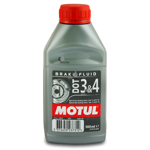 Motul DOT 3&4 Brake Fluid 0,5 л.