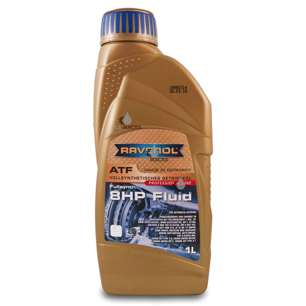  трансмиссионное масло RAVENOL ATF 8 HP Fluid в СПб