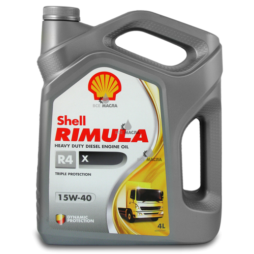 Shell Rimula R4 X 15W-40 4 л.