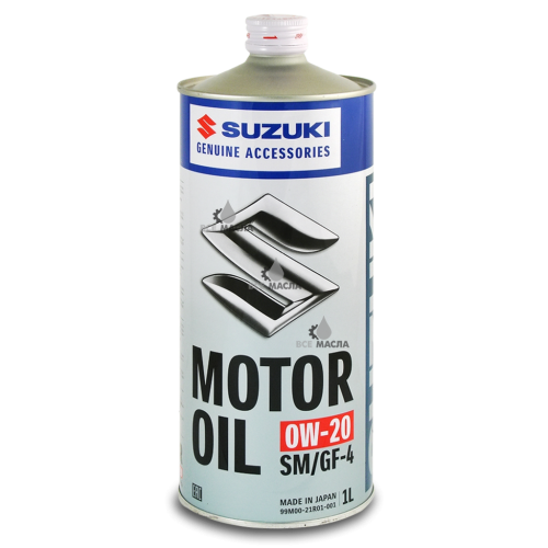 Suzuki Motor Oil 0W-20 SM/GF-4 1 л.