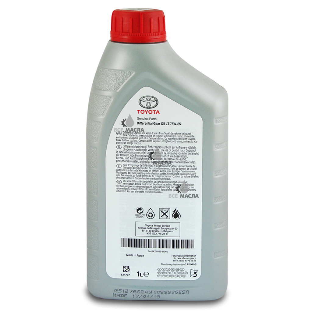 75w85 lt. Toyota WS 08886-81210. Toyota Differential Gear Oil lt 75w-85. 75w85 lt Toyota. Масло Toyota Differential Gear Oil lt 75w-85.