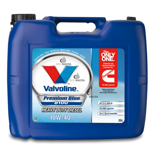 Valvoline Premium Blue 8100 10W-40 20 л.